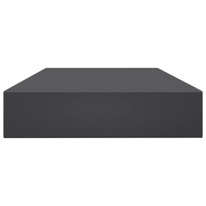 Ripiani per Libreria 8pz Grigi 100x10x1,5cm Legno Multistrato