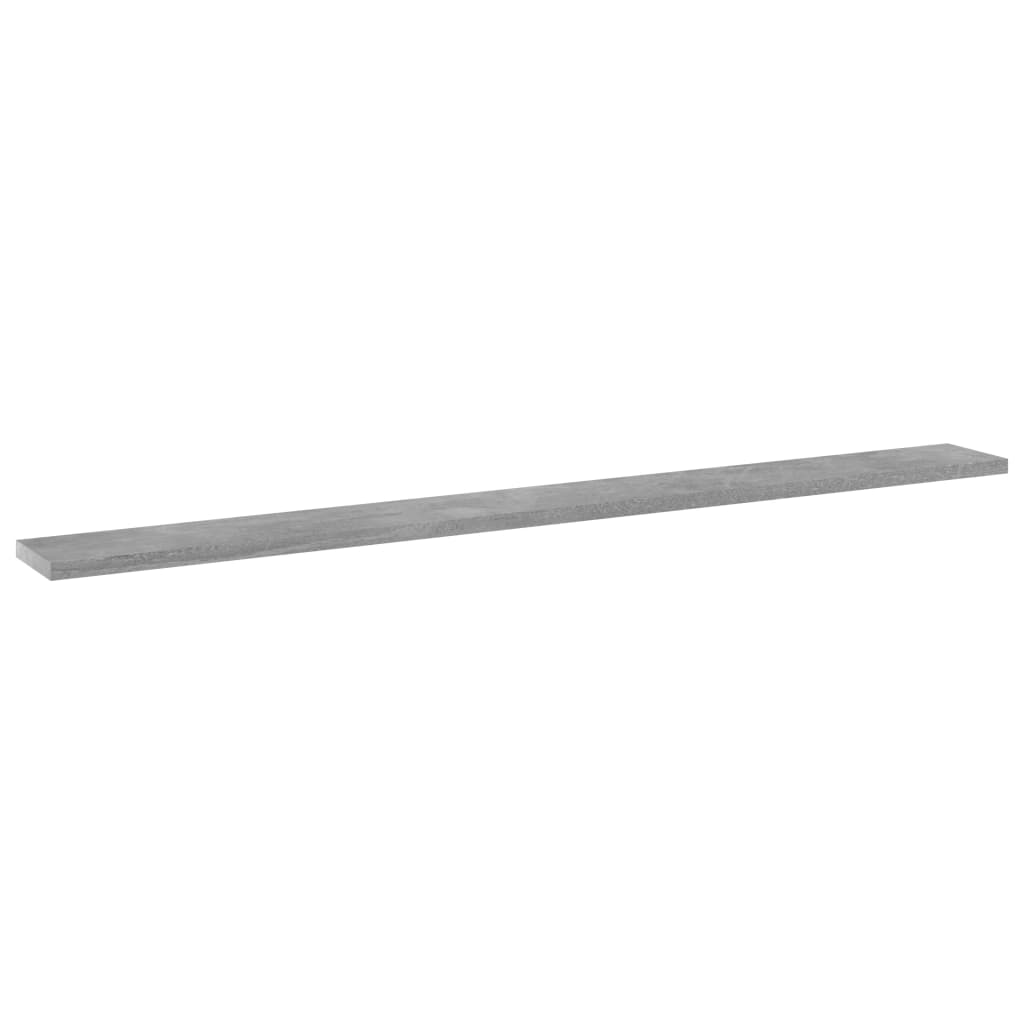 Ripiani Libreria 8pz Grigio Cemento 100x10x1,5cm Multistrato