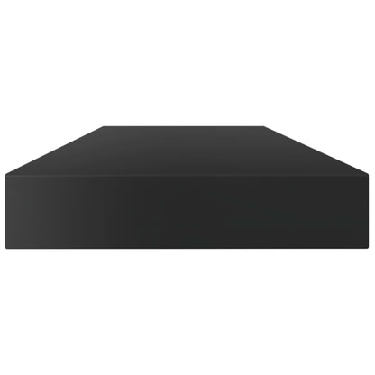 Ripiani per Libreria 8pz Nero Lucido 100x10x1,5cm Multistrato