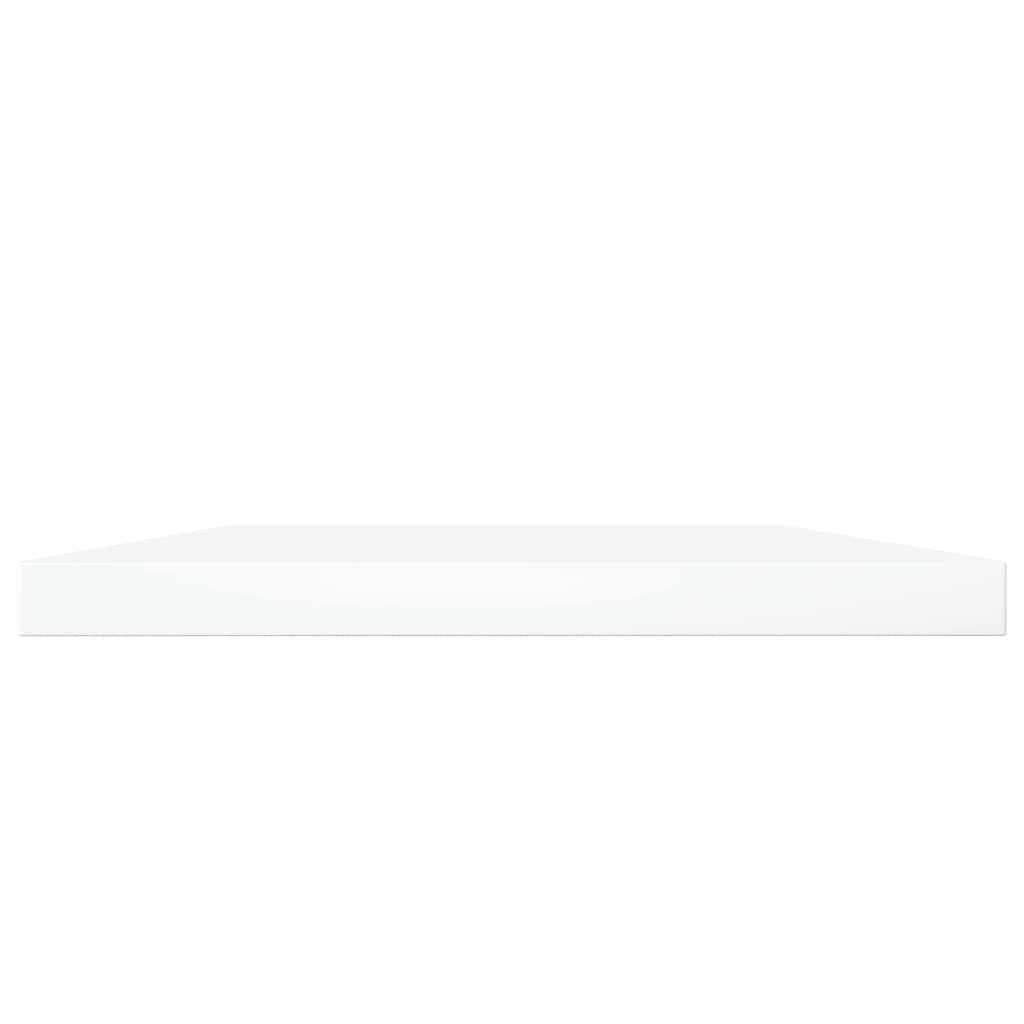 Ripiani per Libreria 8pz Bianchi 100x20x1,5cm Legno Multistrato