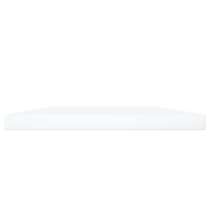 Ripiani per Libreria 8pz Bianchi 100x20x1,5cm Legno Multistrato
