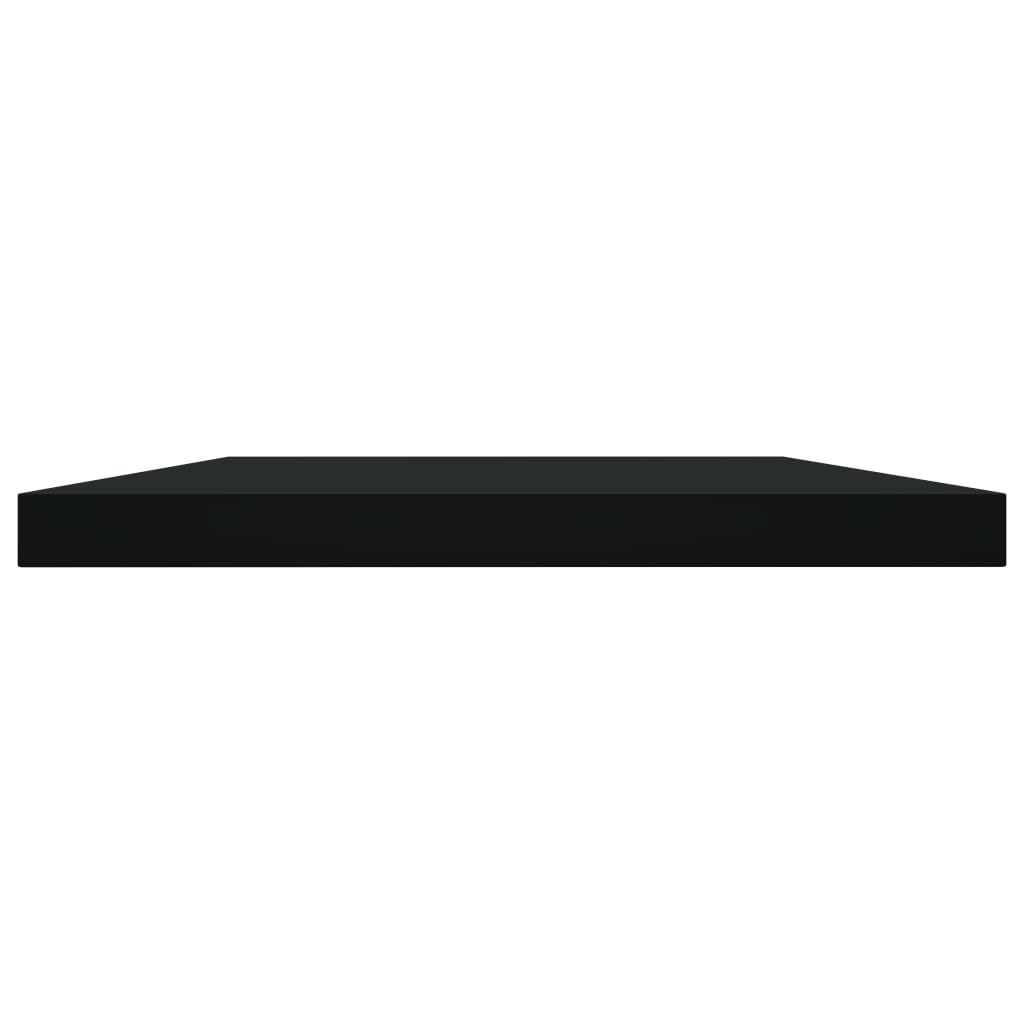 Ripiani per Libreria 8pz Neri 100x20x1,5cm in Legno Multistrato