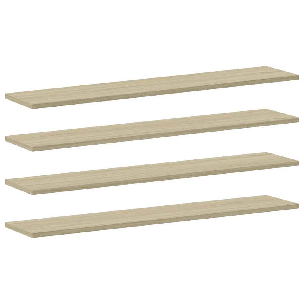 Ripiani per Libreria 8pz Rovere Sonoma 100x20x1,5cm Multistrato