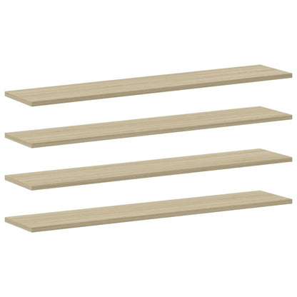 Ripiani per Libreria 8pz Rovere Sonoma 100x20x1,5cm Multistrato