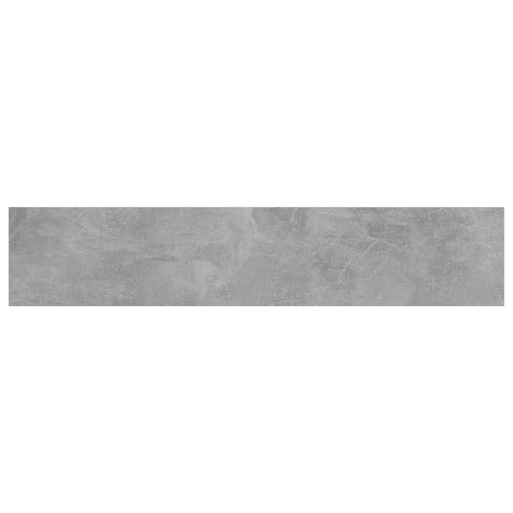 Ripiani Libreria 4pz Grigio Cemento 100x20x1,5cm Multistrato