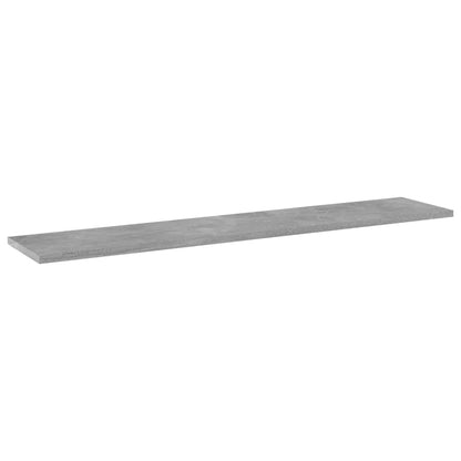 Ripiani Libreria 8pz Grigio Cemento 100x20x1,5cm Multistrato