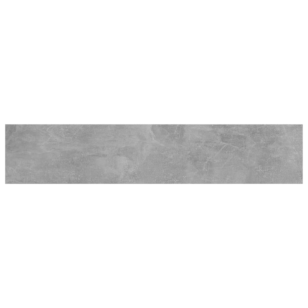 Ripiani Libreria 8pz Grigio Cemento 100x20x1,5cm Multistrato