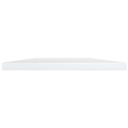 Ripiani per Libreria 8pz Bianco Lucido 100x20x1,5cm Multistrato