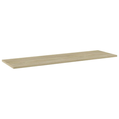 Ripiani per Libreria 4pz Rovere Sonoma 100x30x1,5cm Multistrato