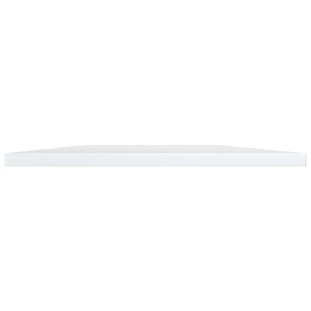 Ripiani per Libreria 4pz Bianco Lucido 100x30x1,5cm Multistrato
