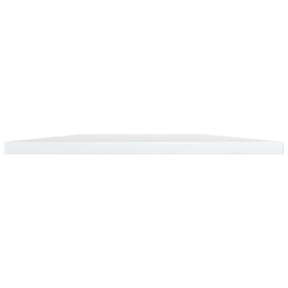 Ripiani per Libreria 4pz Bianco Lucido 100x30x1,5cm Multistrato