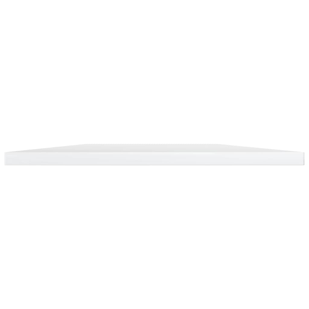 Ripiani per Libreria 8pz Bianco Lucido 100x30x1,5cm Multistrato