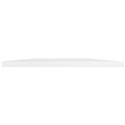 Ripiani per Libreria 8pz Bianco Lucido 100x30x1,5cm Multistrato