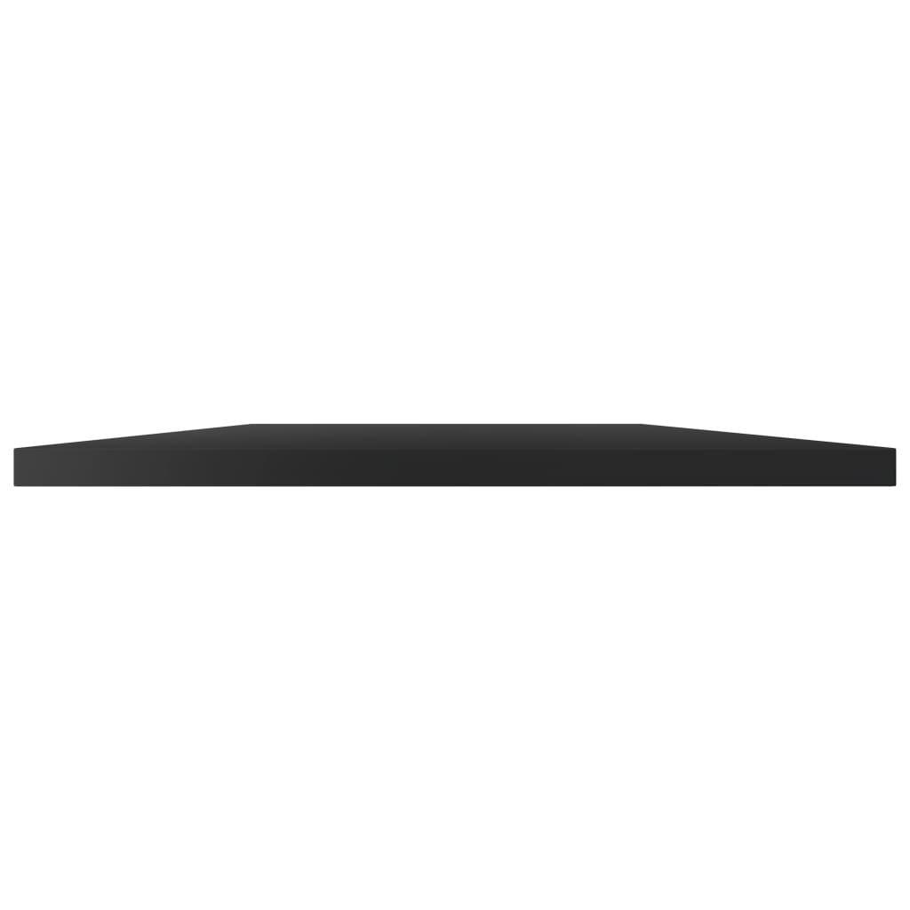 Ripiani per Libreria 4pz Nero Lucido 100x30x1,5cm Multistrato