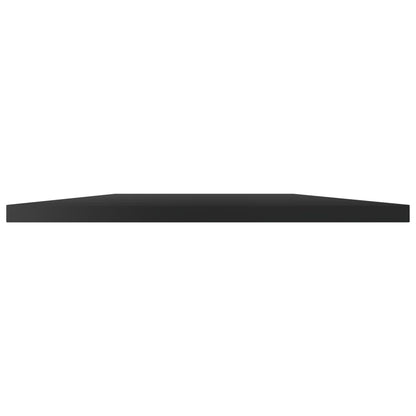 Ripiani per Libreria 8pz Nero Lucido 100x30x1,5cm Multistrato