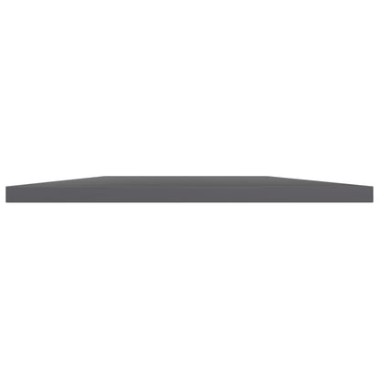 Ripiani per Libreria 4pz Grigio Lucido 100x30x1,5cm Multistrato