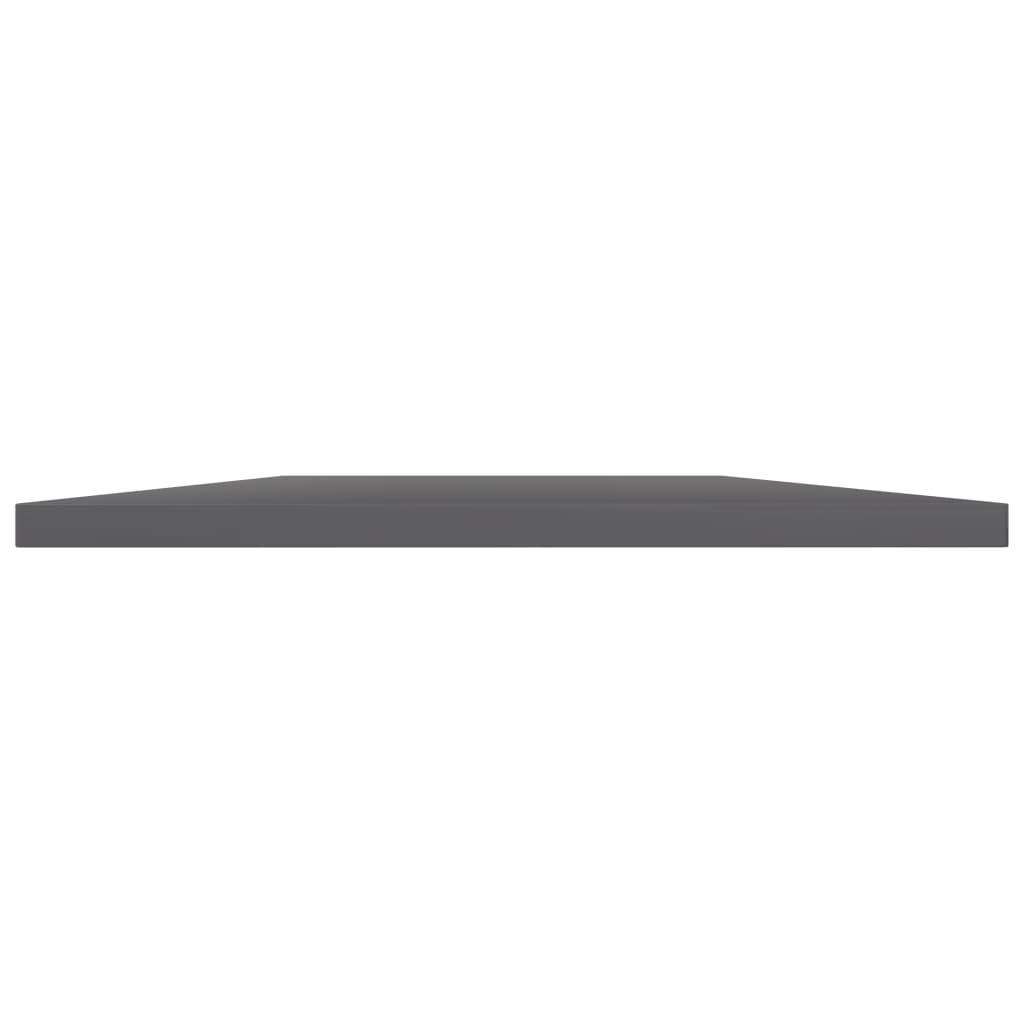 Ripiani per Libreria 8pz Grigio Lucido 100x30x1,5cm Multistrato