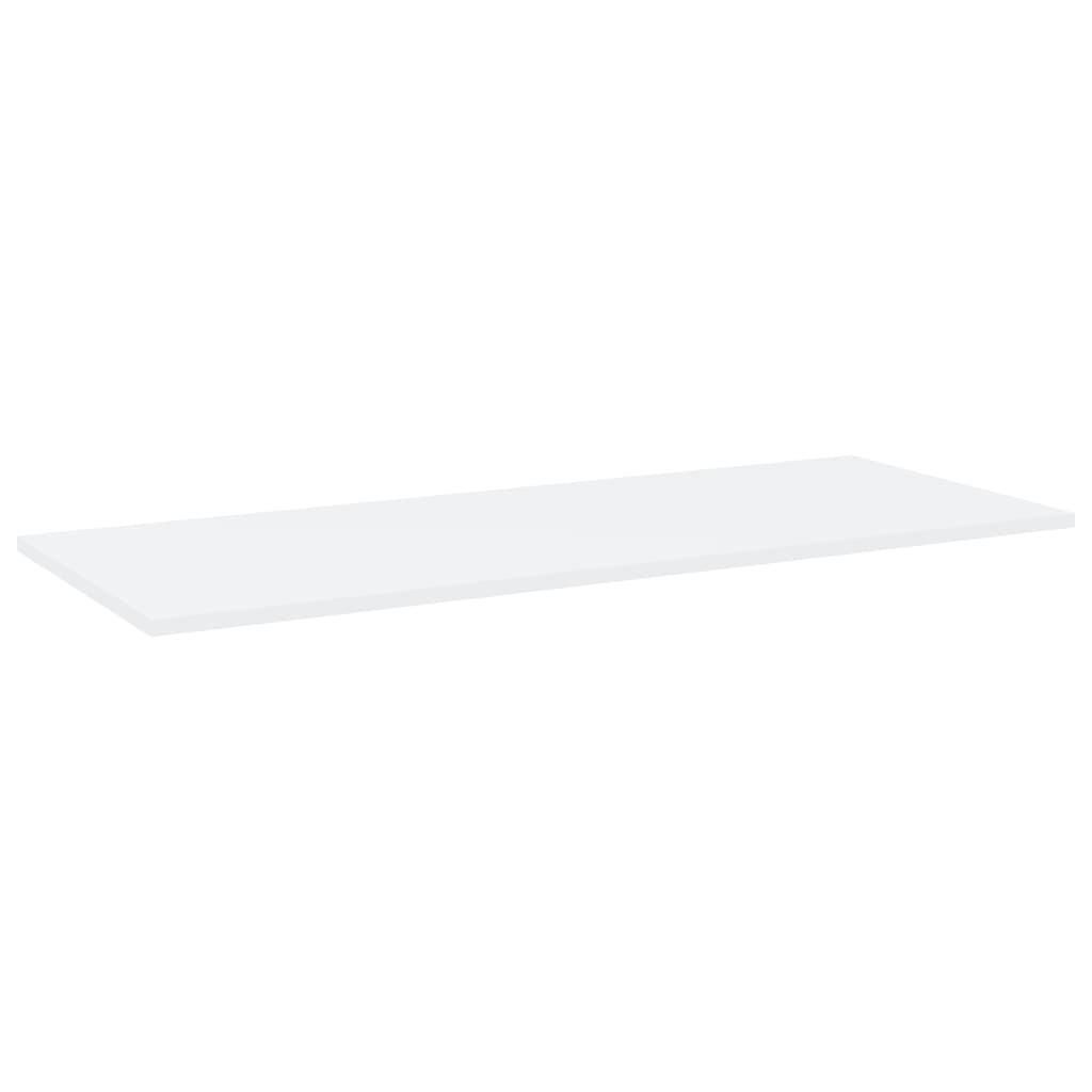Ripiani per Libreria 4pz Bianchi 100x40x1,5cm Legno Multistrato