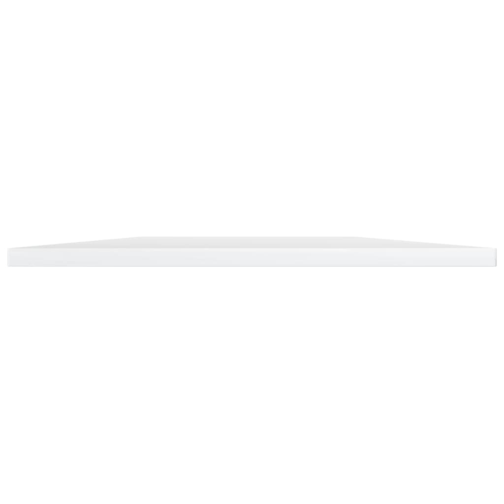 Ripiani per Libreria 4pz Bianco Lucido 100x40x1,5cm Multistrato