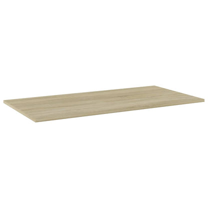 Ripiani per Libreria 4pz Rovere Sonoma 100x50x1,5cm Multistrato