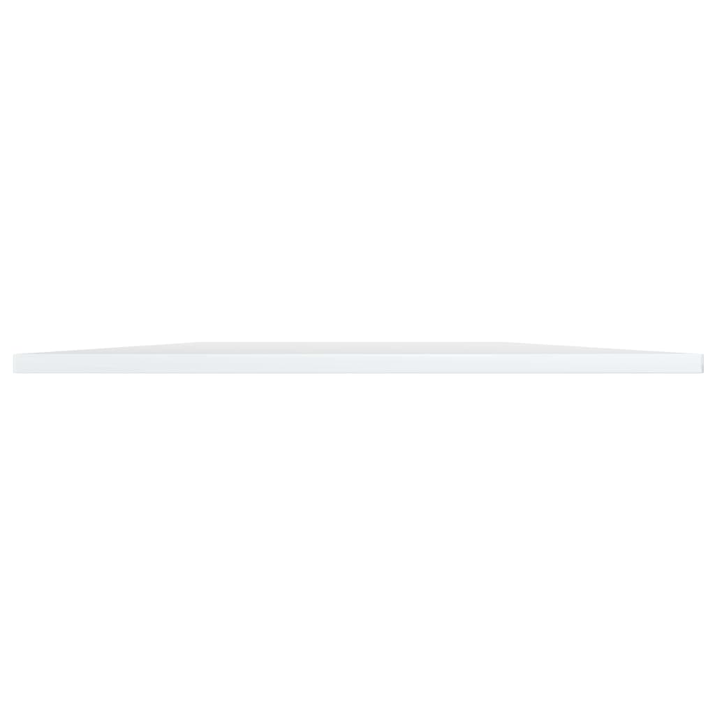 Ripiani per Libreria 4pz Bianco Lucido 100x50x1,5cm Multistrato