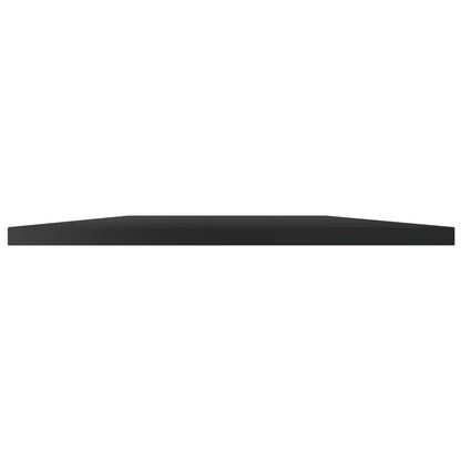 Ripiani per Libreria 4pz Nero Lucido 100x50x1,5cm Multistrato