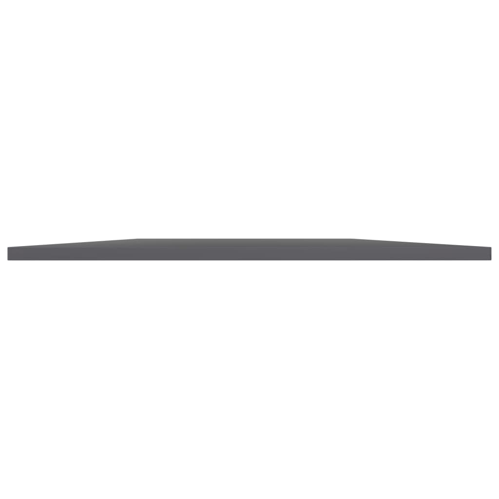 Ripiani per Libreria 4pz Grigio Lucido 100x50x1,5cm Multistrato