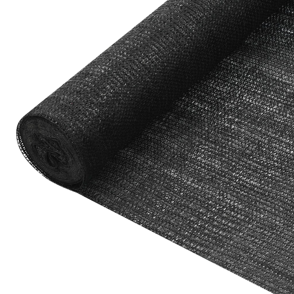 Rete per Privacy Nera 1,5x25 m in HDPE 75 g/mÂ²