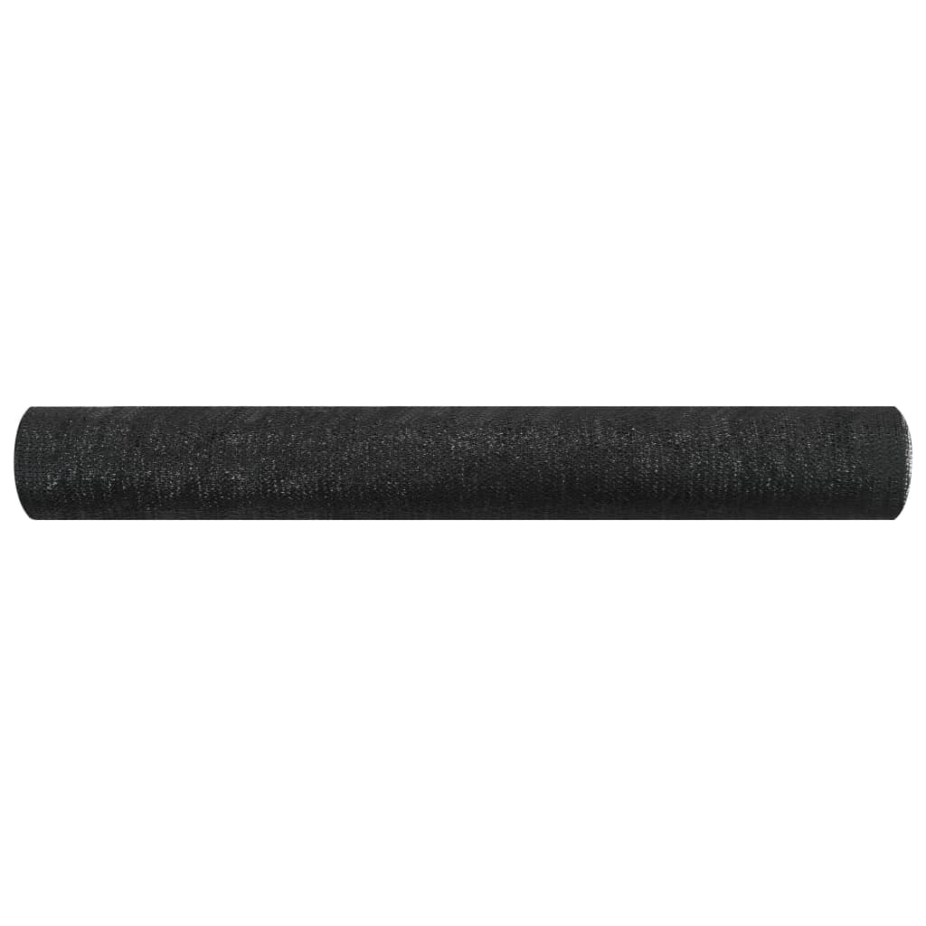 Rete per Privacy Nera 1,5x25 m in HDPE 75 g/mÂ²