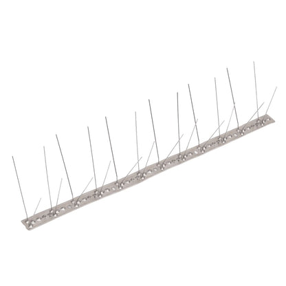 Set Dissuasori per Uccelli e Piccioni 20 pz Acciaio 4 File 10 m
