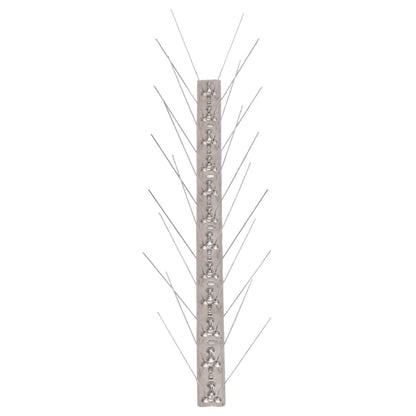 Set Dissuasori per Uccelli e Piccioni 20 pz Acciaio 4 File 10 m