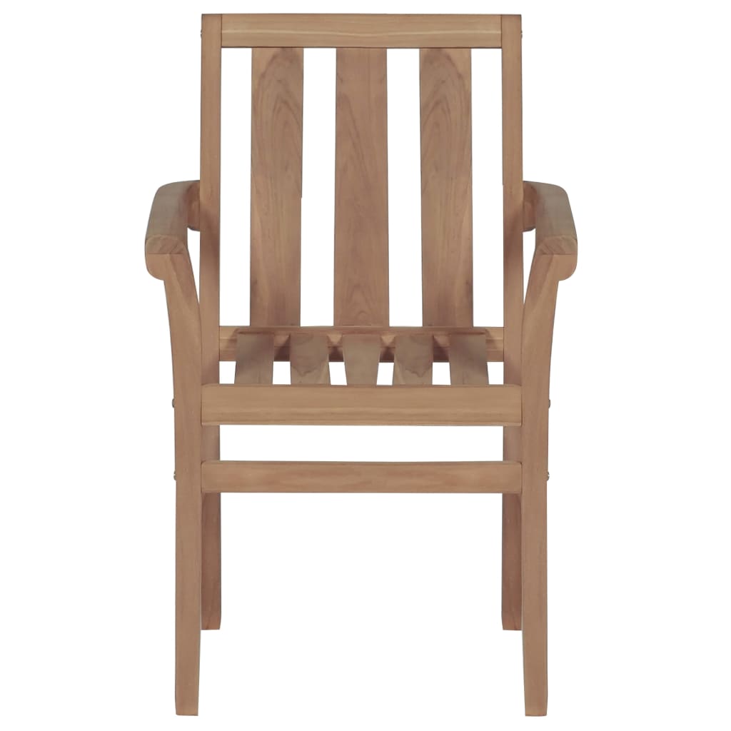 Sedie da Giardino 2 pz con Cuscini Verdi Massello di Teak
