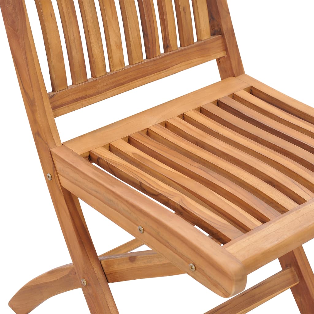 Sedie Giardino 2 pz con Cuscino Grigio a Quadri Massello di Teak