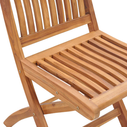 Sedie Giardino 2 pz con Cuscino Grigio a Quadri Massello di Teak