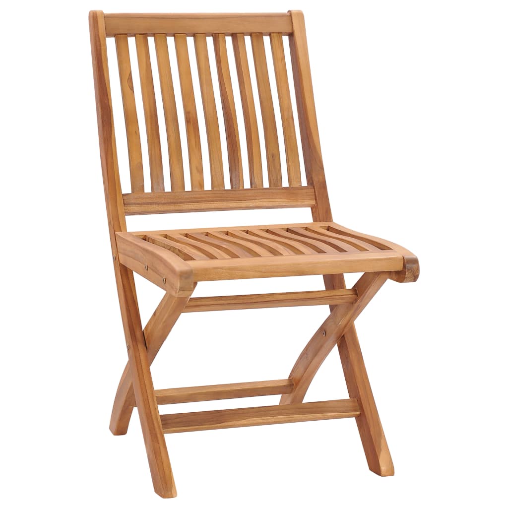 Sedie da Giardino 2 pz con Cuscini Neri in Massello di Teak