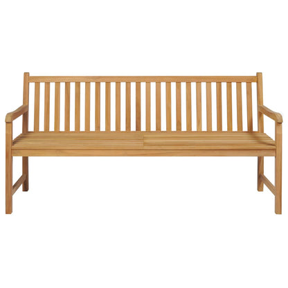 Panca da Giardino con Cuscino Antracite 175 cm Legno di Teak
