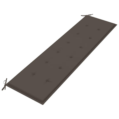 Panca da Giardino con Cuscino Talpa 175 cm in Legno di Teak