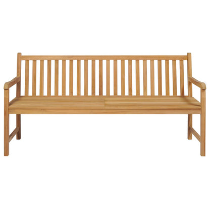 Panca da Giardino con Cuscino Blu Reale 175 cm Legno di Teak
