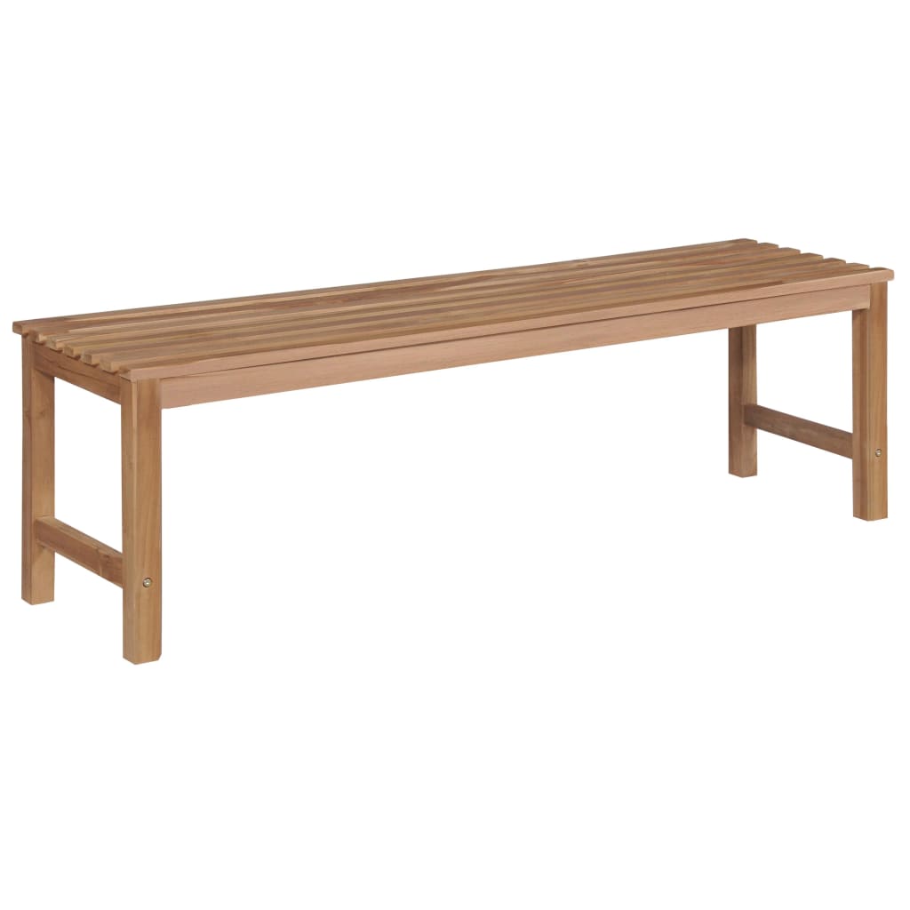 Panca da Giardino con Cuscino Antracite 150 cm Legno di Teak