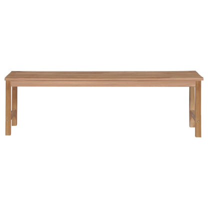 Panca da Giardino con Cuscino Antracite 150 cm Legno di Teak