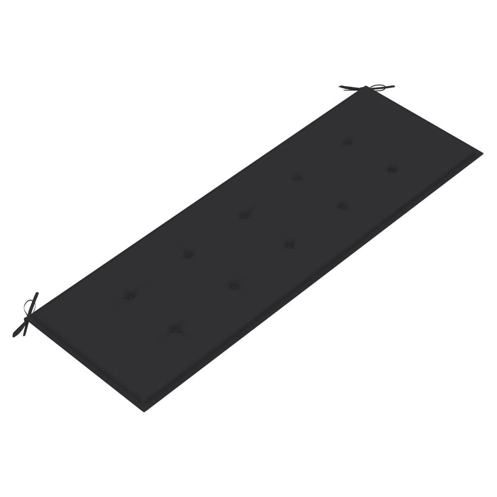 Panca da Giardino con Cuscino Antracite 150 cm Legno di Teak