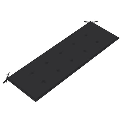Panca da Giardino con Cuscino Antracite 150 cm Legno di Teak