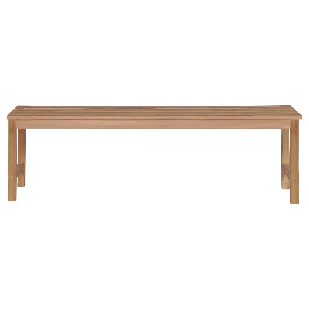 Panca da Giardino e Cuscino Verde Brillante 150cm Legno di Teak