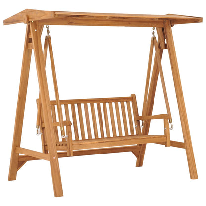Dondolo con Cuscino Grigio Talpa 170 cm in Massello di Teak