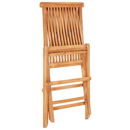 Set da Bistrot 3 pz con Cuscini Verde Brillante Legno di Teak