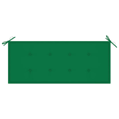 Panchina da Giardino Impilabile e Cuscino 128,5cm Teak Massello