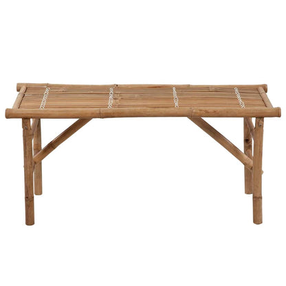 Panca da Giardino Pieghevole con Cuscino 118 cm in BambÃ¹