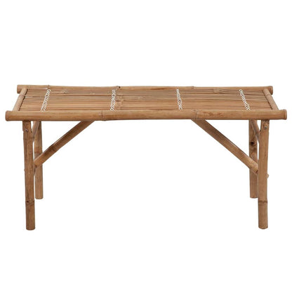 Panca da Giardino Pieghevole con Cuscino 118 cm in BambÃ¹