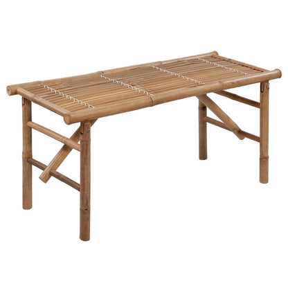 Panca da Giardino Pieghevole con Cuscino 118 cm in BambÃ¹