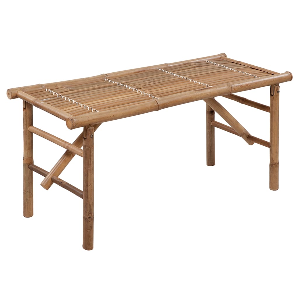 Panca da Giardino Pieghevole con Cuscino 118 cm in BambÃ¹